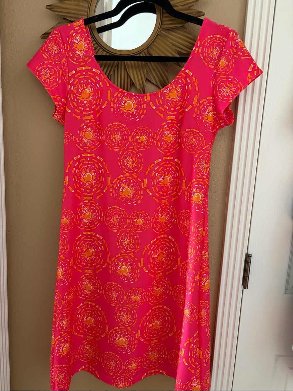 Kaeli Smith Gorgeous Deep Pink and Orange Dress S